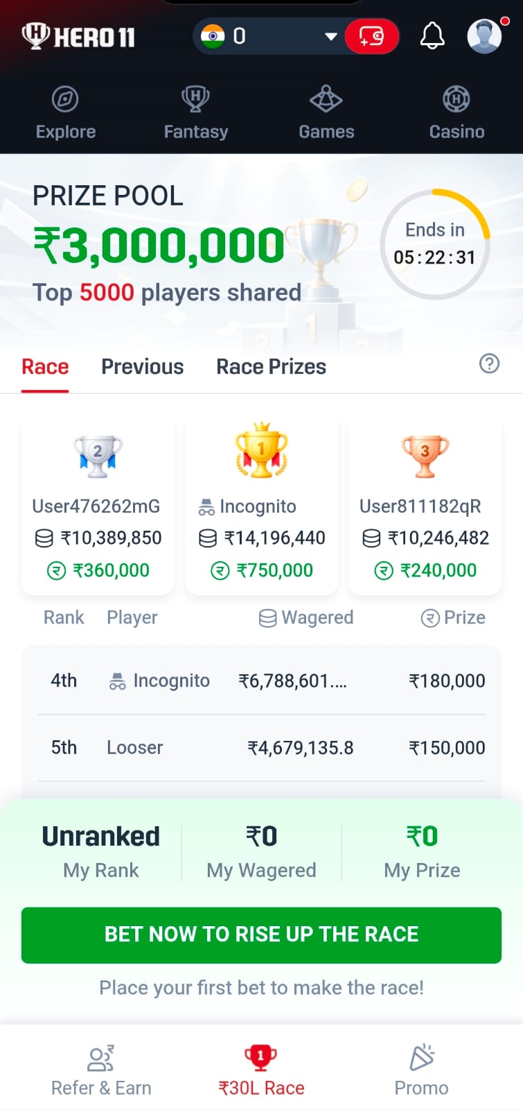 HERO11 Game Fantasy Sports Image